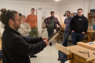 Timber Anglepoise Lamp Bespoke Event